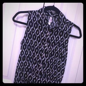 Black and white romper